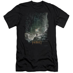 The Hobbit At Smaugs Door Men's Ultra-Soft 30/1 Cotton Slim Short-Sleeve T-Shirt