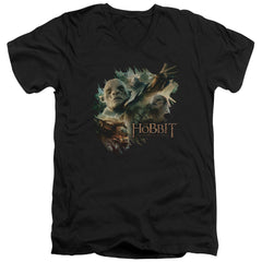 The Hobbit Baddies Men's 30/1 Cotton Slim V-Neck T-Shirt
