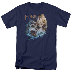 The Hobbit Barreling Down Men's 18/1 Cotton Short-Sleeve T-Shirt