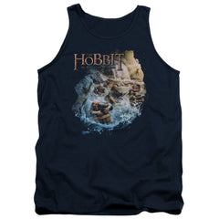 The Hobbit Barreling Down Men's 18/1 Cotton Tank Top