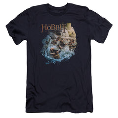 The Hobbit Barreling Down Men's Ultra-Soft 30/1 Cotton Slim Short-Sleeve T-Shirt