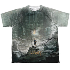 The Hobbit Big Poster Youth Regular Fit Poly Short-Sleeve T-Shirt
