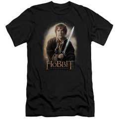 The Hobbit Bilbo And Sting Men's Ultra-Soft 30/1 Cotton Slim Short-Sleeve T-Shirt