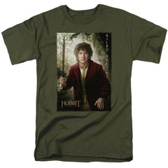 The Hobbit Bilbo Poster Men's 18/1 Cotton Short-Sleeve T-Shirt