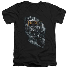 The Hobbit Cast Of Characters Men's 30/1 Cotton Slim V-Neck T-Shirt