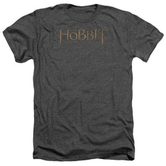 The Hobbit Distressed Logo Men's 30/1 Heather 60 40 Poly Short-Sleeve T-Shirt