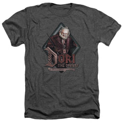 The Hobbit Dori Men's 30/1 Heather 60 40 Poly Short-Sleeve T-Shirt