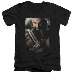 The Hobbit Dwalin Men's 30/1 Cotton Slim V-Neck T-Shirt