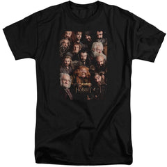 The Hobbit Dwarves Poster Men's 18/1 Tall Cotton Short-Sleeve T-Shirt