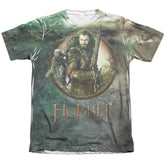 The Hobbit Dwarves Vs Azog Men's Regular Fit Poly Cotton Short-Sleeve T-Shirt