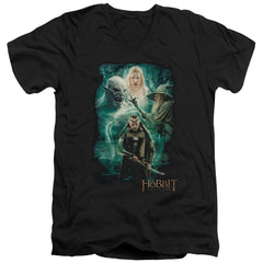 The Hobbit Elronds Crew Men's 30/1 Cotton Slim V-Neck T-Shirt