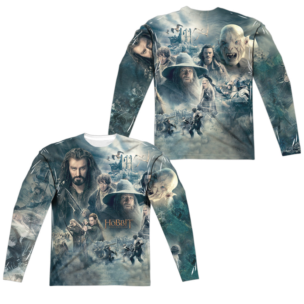 The Hobbit Epic Poster (Front/Back Print) Men's Regular Fit Polyester Long-Sleeve T-Shirt