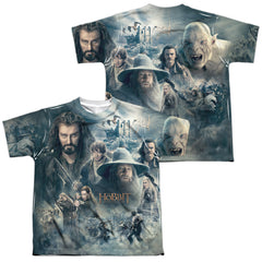 The Hobbit Epic Poster (Front/Back Print) Youth Regular Fit Poly Short-Sleeve T-Shirt