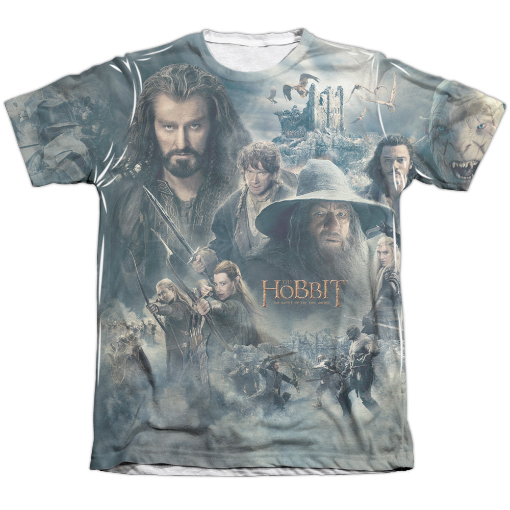The Hobbit Epic Poster Men's Regular Fit Poly Cotton Short-Sleeve T-Shirt