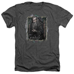 The Hobbit Gandalf Men's 30/1 Heather 60 40 Poly Short-Sleeve T-Shirt