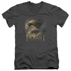 The Hobbit Great Eagle Men's 30/1 Cotton Slim V-Neck T-Shirt