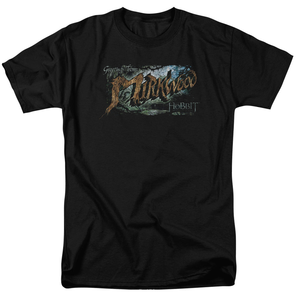 The Hobbit Greetings From Mirkwood Men's 18/1 Cotton Short-Sleeve T-Shirt