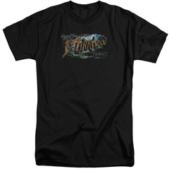The Hobbit Greetings From Mirkwood Men's 18/1 Tall Cotton Short-Sleeve T-Shirt
