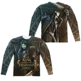 The Hobbit King (Front/Back Print) Men's Regular Fit Polyester Long-Sleeve T-Shirt