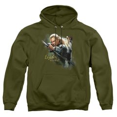 The Hobbit Legolas Greenleaf Men's Pull-Over 75 25 Poly Hoodie
