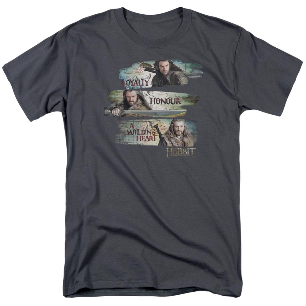 The Hobbit Loyalty And Honour Men's 18/1 Cotton Short-Sleeve T-Shirt