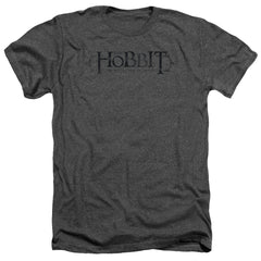 The Hobbit Ornate Logo Men's 30/1 Heather 60 40 Poly Short-Sleeve T-Shirt