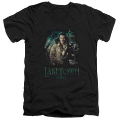 The Hobbit Protector Men's 30/1 Cotton Slim V-Neck T-Shirt