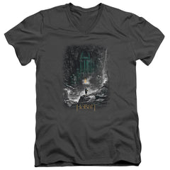 The Hobbit Second Thoughts Men's 30/1 Cotton Slim V-Neck T-Shirt