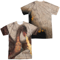 The Hobbit Smaug Attack (Front/Back Print) Men's Regular Fit Polyester Short-Sleeve T-Shirt