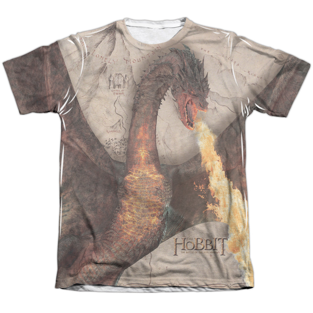 The Hobbit Smaug Attack Men's Regular Fit Poly Cotton Short-Sleeve T-Shirt