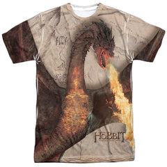 The Hobbit Smaug Attack Men's Regular Fit Polyester Short-Sleeve T-Shirt