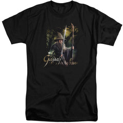 The Hobbit Sword And Staff Men's 18/1 Tall Cotton Short-Sleeve T-Shirt