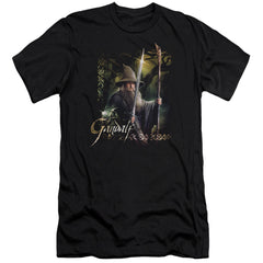 The Hobbit Sword And Staff Men's Ultra-Soft 30/1 Cotton Slim Short-Sleeve T-Shirt