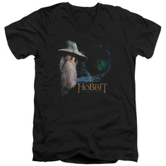 The Hobbit The Door Men's 30/1 Cotton Slim V-Neck T-Shirt