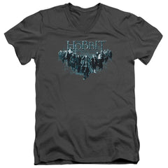 The Hobbit Thorin And Company Men's 30/1 Cotton Slim V-Neck T-Shirt
