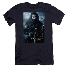 The Hobbit Thorin Poster Men's Ultra-Soft 30/1 Cotton Slim Short-Sleeve T-Shirt