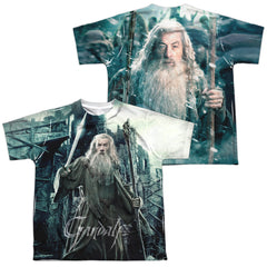 The Hobbit Wizard (Front/Back) Youth Regular Fit Poly Short-Sleeve T-Shirt