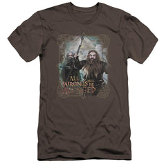 The Hobbit Wrongs Avenged Men's Ultra-Soft 30/1 Cotton Slim Short-Sleeve T-Shirt
