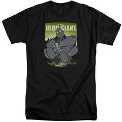 The Iron Giant Helping Hand Men's 18/1 Tall Cotton Short-Sleeve T-Shirt