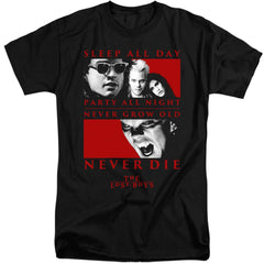 The Lost Boys Never Die Men's 18/1 Tall Cotton Short-Sleeve T-Shirt