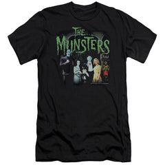 The Munsters 1313 50 Years Men's Ultra-Soft 30/1 Cotton Slim Short-Sleeve T-Shirt