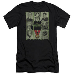 The Munsters Blocks Men's Ultra-Soft 30/1 Cotton Slim Short-Sleeve T-Shirt