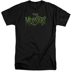 The Munsters Distress Logo Men's 18/1 Tall Cotton Short-Sleeve T-Shirt