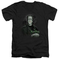 The Munsters Man Of The House Men's 30/1 Cotton Slim V-Neck T-Shirt