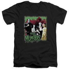 The Munsters Normal Family Men's 30/1 Cotton Slim V-Neck T-Shirt