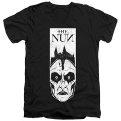 The Nun Gaze Men's 30/1 Cotton Slim V-Neck T-Shirt