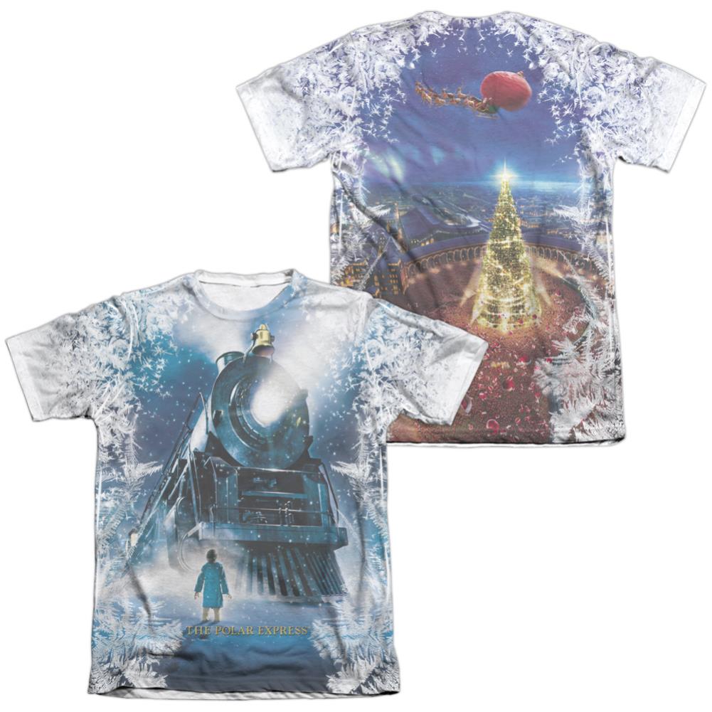 The Polar Express Journey (Front/Back Print) Men's Regular Fit Poly Cotton Short-Sleeve T-Shirt