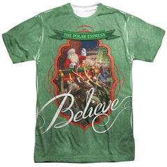 The Polar Express Santa Men's Regular Fit Polyester Short-Sleeve T-Shirt