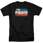 The Police Three Stripes Logo Men's 18/1 Cotton Short-Sleeve T-Shirt
