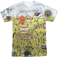 The Regular Show Group Shot Men's Regular Fit Polyester Short-Sleeve T-Shirt